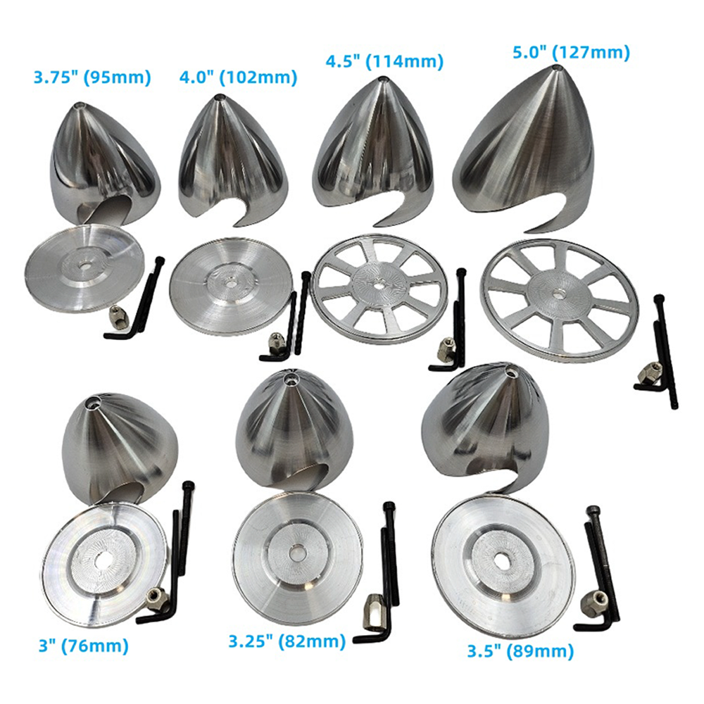 76mm82mm89mm95mm102mm114mm127mm-Aluminium-Metall-Propeller-Spinner-fuumlr-Benzinmotor-RC-Flugzeug-2023864-3